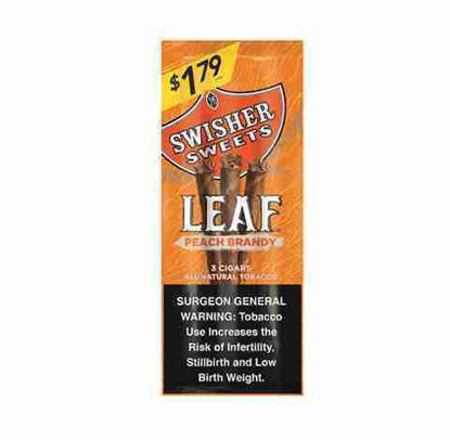 Picture of SWISHER SWEETS LEAF PEACH BRANDY 3 FOR 1.79 3PK 10CT