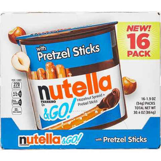 Picture of NUTELLA N GO PRETZEL STICKS SNACK PACK 16CT