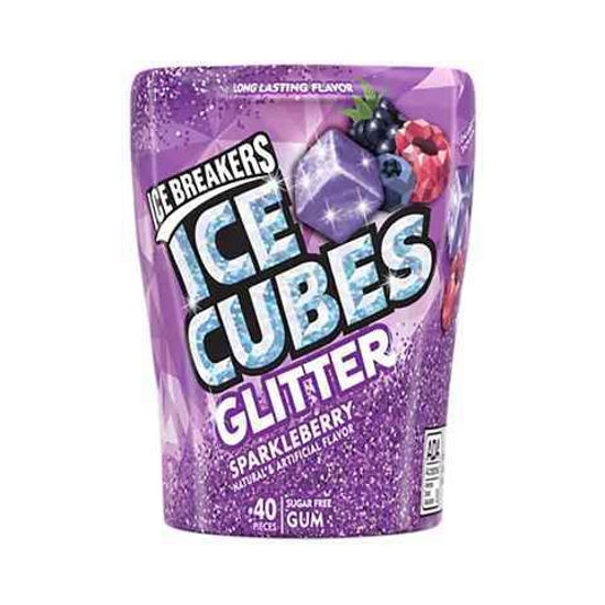 Picture of ICE BREAKERS ICE CUBES GLITTER SPARKLEBERRY 4CT