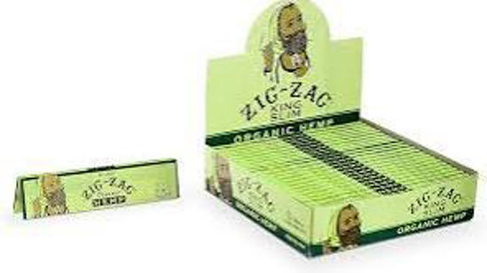 Picture of ZIG ZAG ORGANIC HEMP SLIM PAPER KING SIZE 24CT