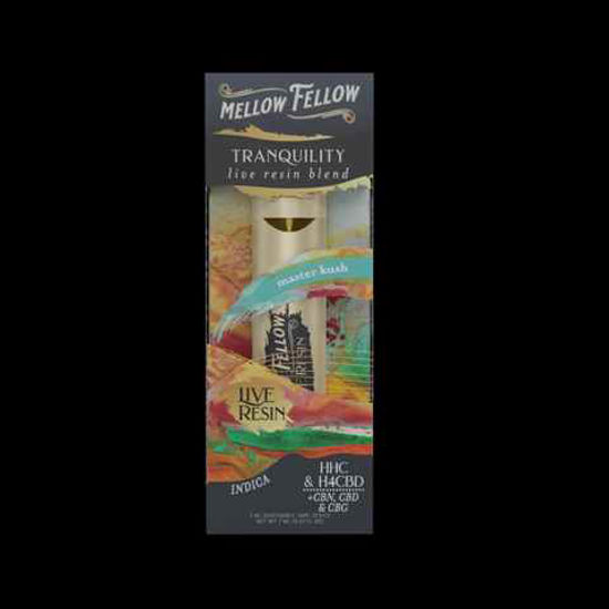 Picture of MELLOW FELLOW MASTER KUSH INDICA TRANQUILITY BLEND LIVE RESIN DISPOSABLE 2ML