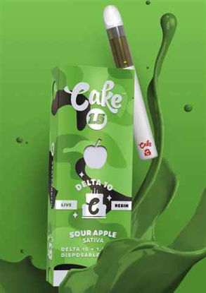 Picture of CAKE SOUR APPLE SATIVA DELTA 10 LIVE RESIN DISPOSABLE 2ML