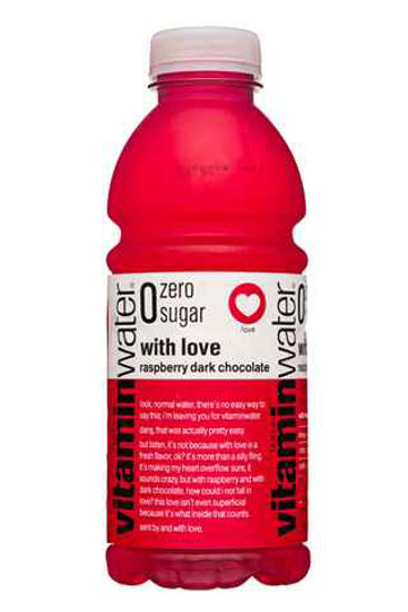 Picture of VITAMIN WATER RASPBERRY DARK CHOCOLATE 20OZ 12CT