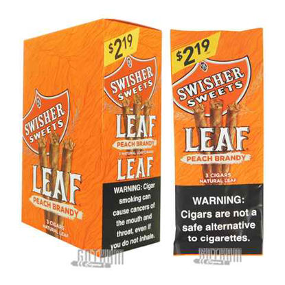 Picture of SWISHER SWEETS LEAF PEACH BRANDY 3 FOR 2.19 3PK 10CT