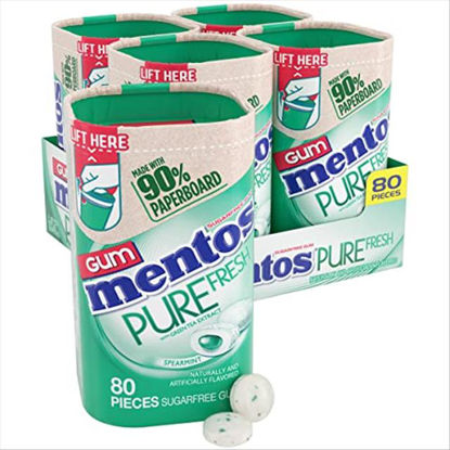 Picture of MENTOS GUM PURE FRESH SPEARMINT 80CT 4PK