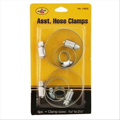 Picture of PENNZOIL HOSE CLAMPS ASSORTED 6CT