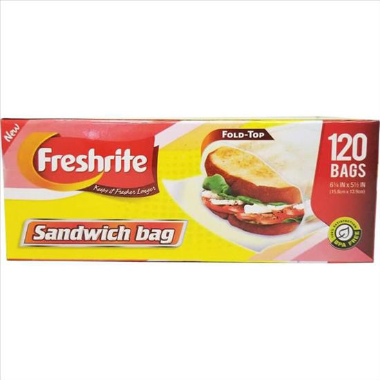 Picture of FRESHRITE SANDWICH BAG TOP FOLD 120CT