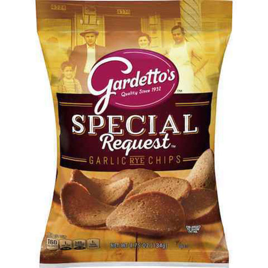 Picture of GARDETTOS ROASTED GARLIC RYE CHIPS 4.75OZ