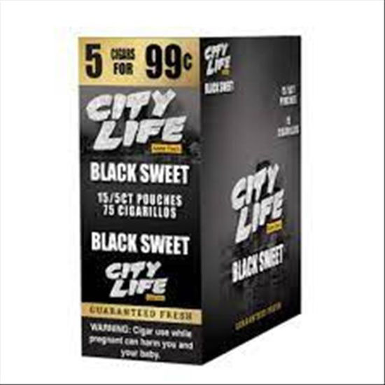 Picture of CITY LIFE BLACK SWEET 5 FOR 99C 15CT 5PK