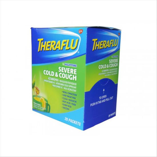 Picture of THERAFLU NIGHT TIME SEVERE COLD 20CT