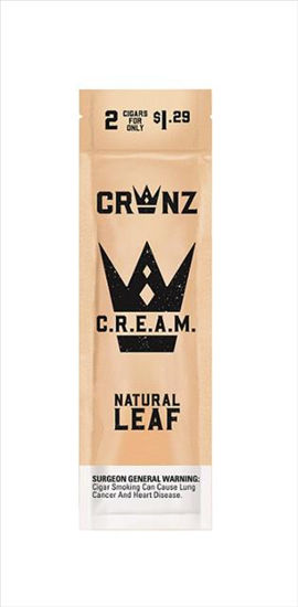 Picture of CRWNZ CREAM POUCH CIGARILLO 2 FOR 1.29