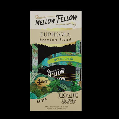 Picture of MELLOW FELLOW GREEN CRACK EUPHORIA PREMIUM BLEND SATIVA DISPOSABLE 4ML