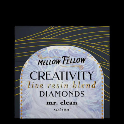 Picture of MELLOW FELLOW LIVE RESIN DIAMONDS CREATIVITY BLEND SATIVA MR CLEAN 2G