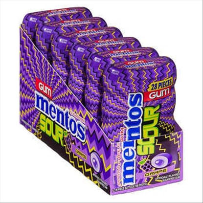 Picture of MENTOS SOUR GRAPE GUM 6CT