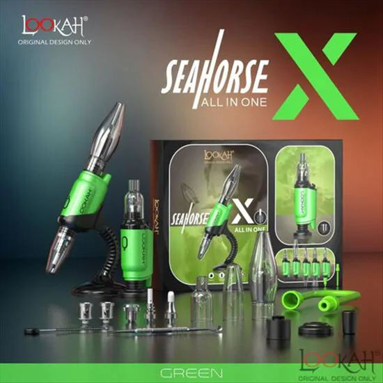 Picture of LOOKAH SEAHORSE X ALL IN ONE VAPORIZER GREEN