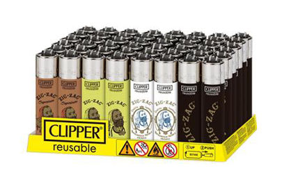 Picture of CLIPPER FLINT LIGHTER DISPLAY ZIG ZAG 48CT