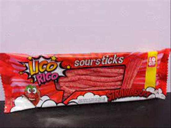 Picture of LICO RICO SOUR BELT STRAWBERRY 33.86OZ 12CT