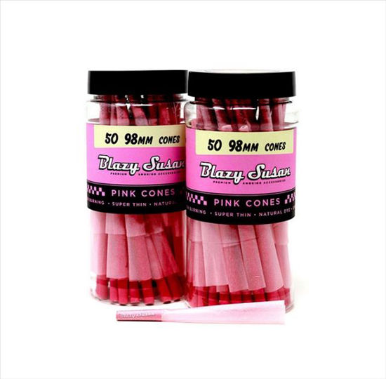 Picture of BLAZY SUSAN PINK CONES 98MM JAR 50CT