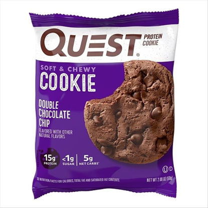 Picture of QUEST PROTEIN COOKIE DOUBLE CHOCOLATE CHIP 2.08OZ 12CT