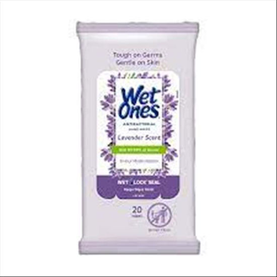 Picture of WET ONES ANTIBACTERIAL HAND WIPES 20CT