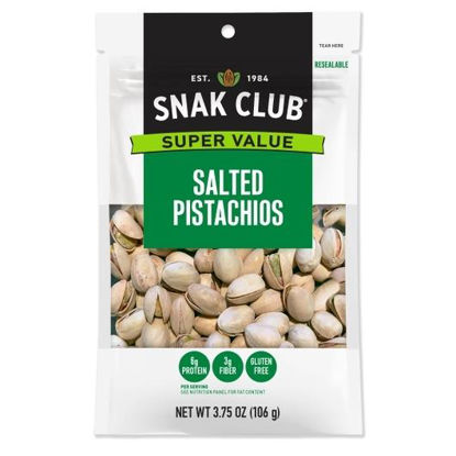 Picture of SNAK CLUB SALTED PISTACHIOS 3.75OZ