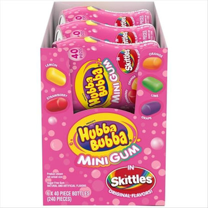 Picture of HUBBA BUBBA RAINBOW GUM BOTTLE 6CT