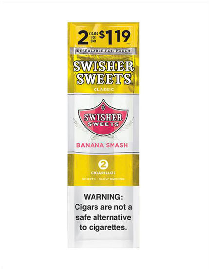 Picture of SWISHER SWEETS BANANA SMASH 2 FOR 1.19