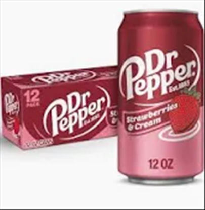 Picture of DR PEPPER STRAWBERRY CREAM 12OZ 12CT