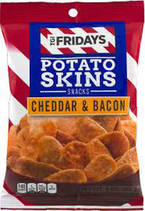 Picture of TGI FRIDAYS CHEDDER BACON POTATO SKIN CHIPS 3OZ 6CT