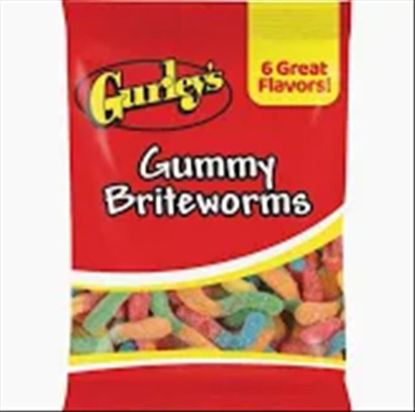 Picture of GURLEYS GUMMY BRITE WORMS BIG BAG 4.75OZ 12CT