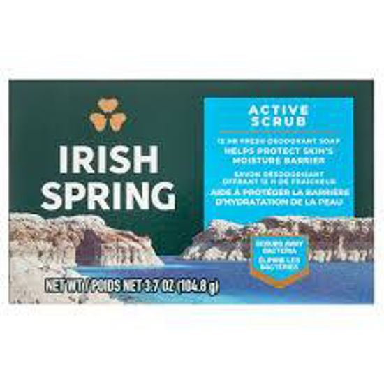 Picture of IRISH SPRING ACTIVE SCRUB SOAP BAR 3CT