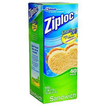 Picture of ZIPLOC SANDWICH BAGS 40ct