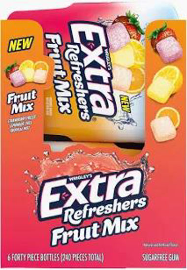 Picture of WRIGLEYS EXTRA GUM FRUIT MIX REFRESHERS BOTTLE 6CT