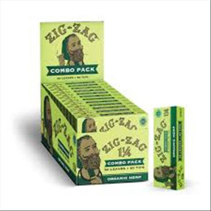 Picture of ZIG  ZAG ORGANIC HEMP COMBO PACK 50 LEAVES  N TIPS