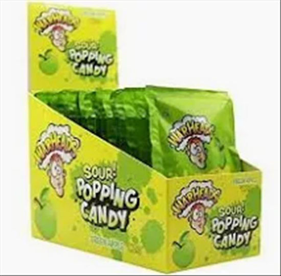 Picture of WARHEADS SOIUR POPPING CANDY GREEN APPLE 20CT