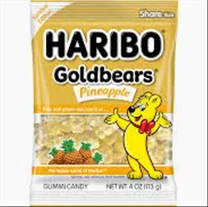 Picture of HARIBO GOLDBEARS PINEAPLLE 4OZ