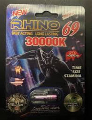 Picture of RHINO 69 30000K SUPER HERO 24CT BLACK PANTHER