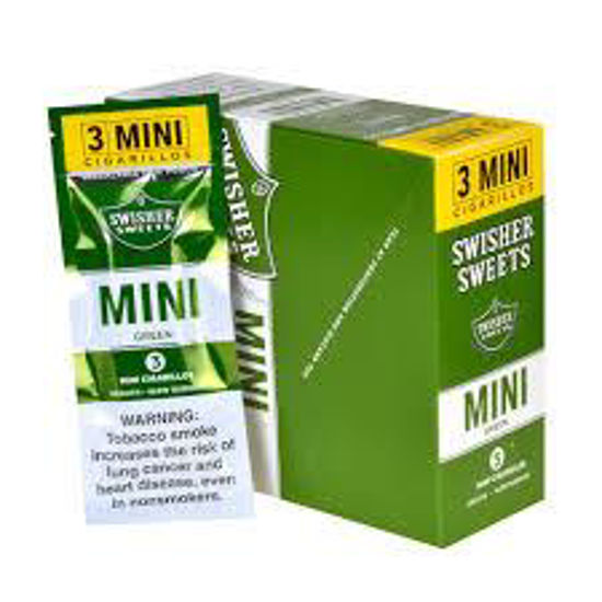 Picture of SWISHER SWEET MINI GREEN 3 FOR 1.79