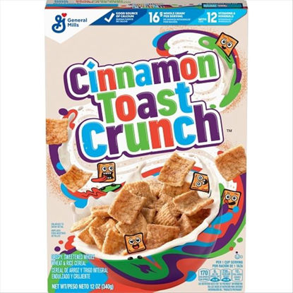 Picture of CINNAMON TOAST CRUNCH CEREAL. 12 OUNCES