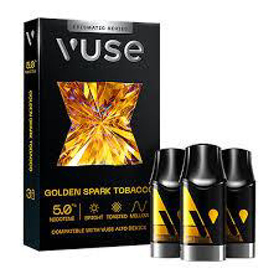 Picture of VUSE PRISMATIC SERIES POD 50mg GOLDEN SPARK TOBACCO 5/3pk