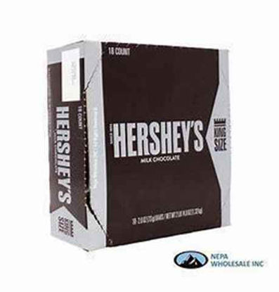 Picture of HERSHEYS MILK CHOCOLATE KING SIZE 2.6OZ 18CT