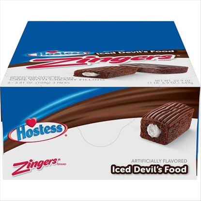 Picture of HOSTESS SINGLE SERVE CHOCOLATE ZINGER SNACK 3.81oz 