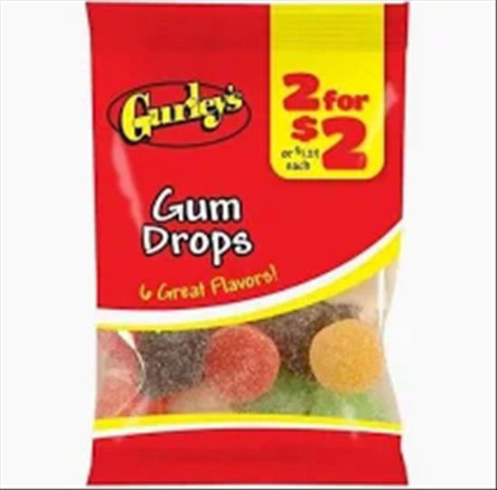 Picture of GURLEYS GUMMY GUM DROPS 2 FOR 2 3.25OZ 12CT