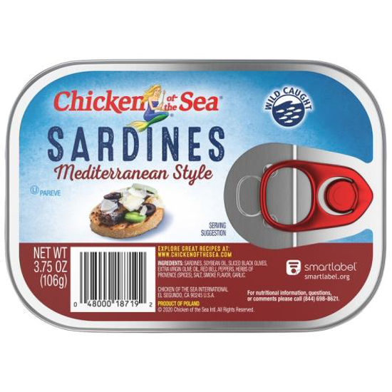 Picture of SARDINES CHICKEN OF THE SEA MEDITERRIAN STYLE 3.75OZ