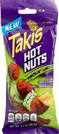 Picture of TAKIS HOT NUTS SMOKIN LIME N CHIPOTLE 3.2OZ 12CT