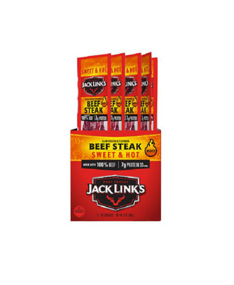 Picture of JACK LINKS SWEET N HOT BEEF STEAK 1OZ 12CT