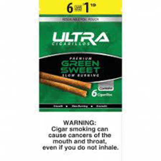 Picture of ULTRA GREEN SWEET CIGARS 6 FOR 1.19