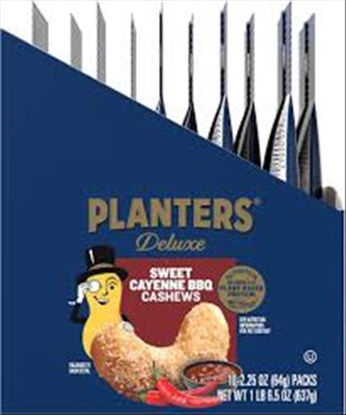 Picture of PLANTERS DELUXE SWEET CAYENNE BBQ CASHEWS 2.25OZ 10CT