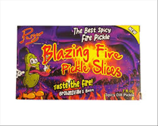 Picture of PARGA BLAZING FIRE PICKLE SLICES  7oz
