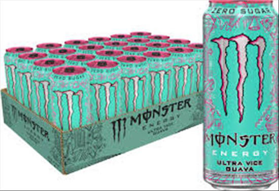 Picture of MONSTER ENERGY ULTRA VICE GUAVA 16OZ 24CT